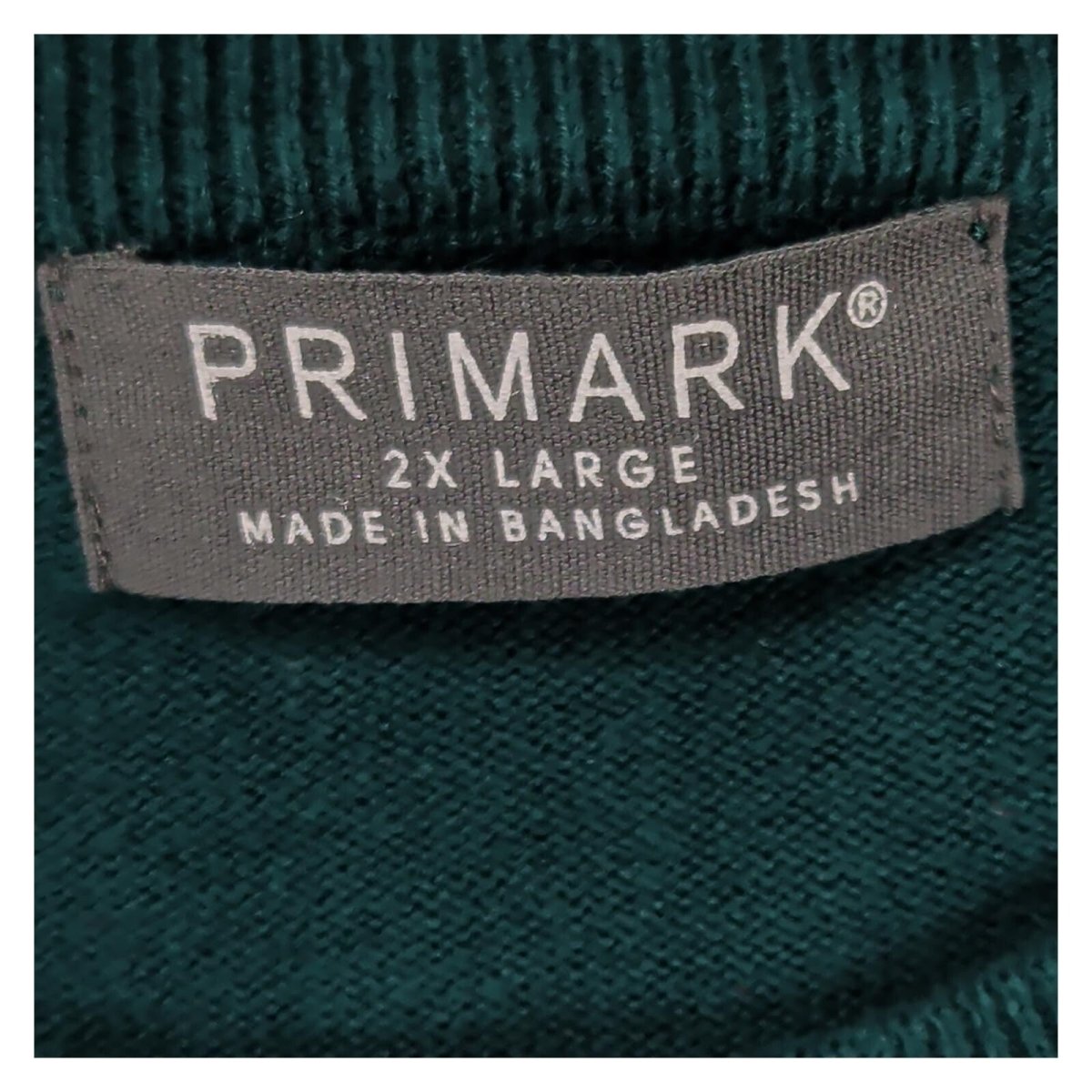 Primark Men's Christmas Jumper 2XL Green Jingle Belly Santa 100% Cotton Xmas – product photo 3 | RewearableUK