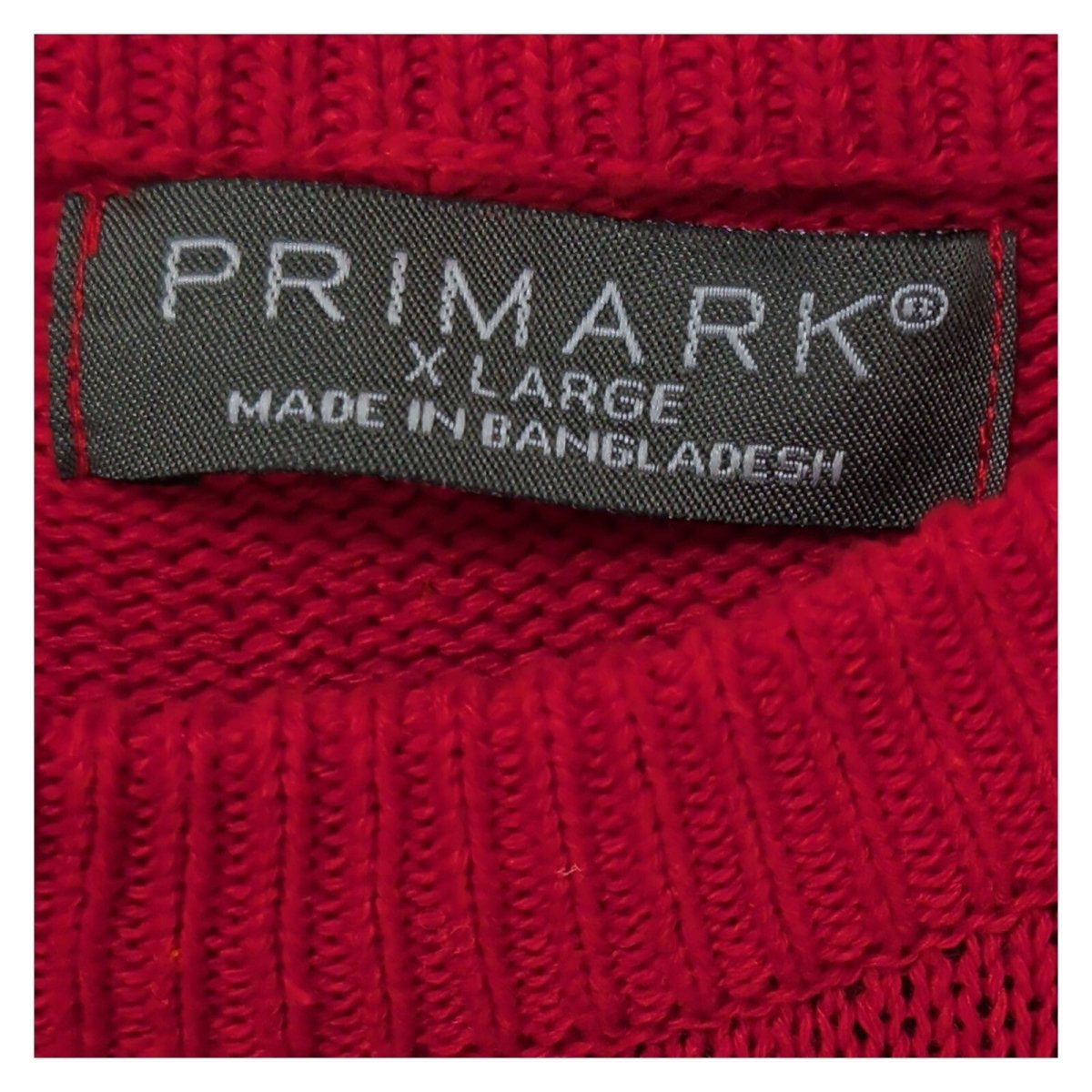 Primark Men's Christmas Jumper XL Red Rudolph Reindeer Graphic Xmas Sweater – product photo 3 | RewearableUK