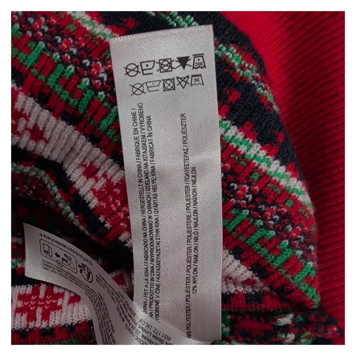 Primark Womens Christmas Jumper M UK 12-14 Red Fair Isle Snowflake Xmas Sweater – product photo 4 | RewearableUK