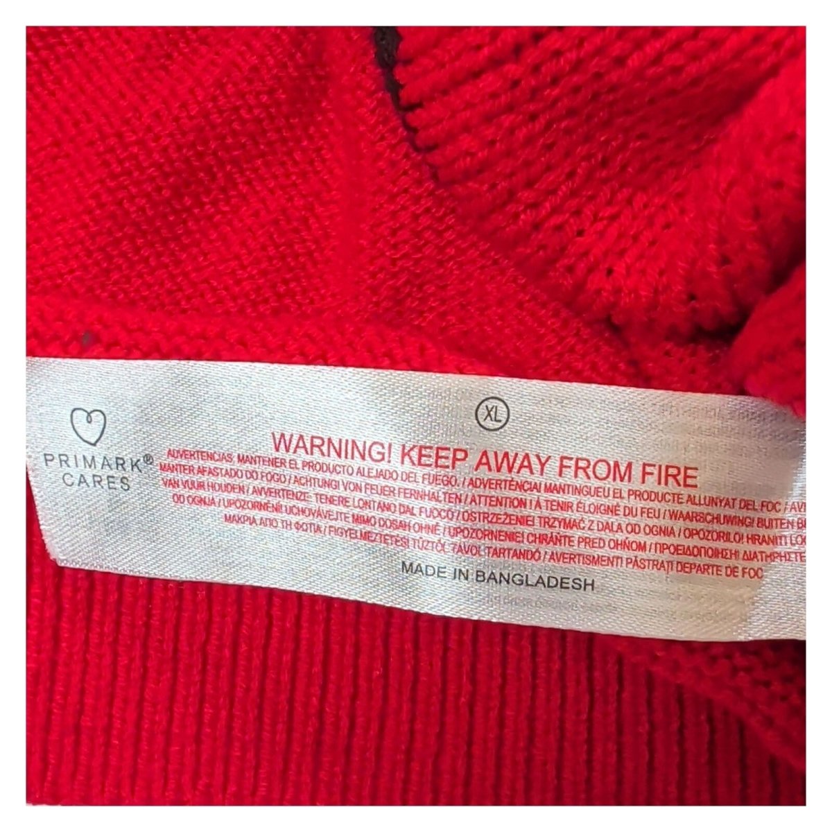 Primark Womens Santa Scooter Christmas Jumper XL Red Pink Sequin – product photo 4 | RewearableUK