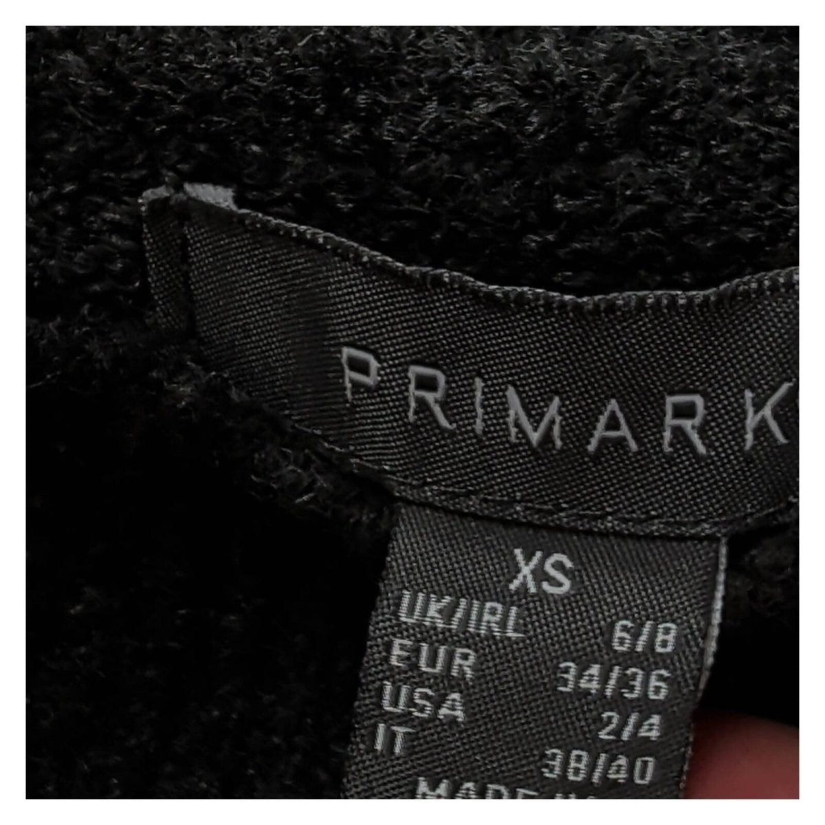 Primark Women's Sequin Christmas Party Jumper XS Black Geometric Knit – Christmas Jumper product photo 4 | RewearableUK
