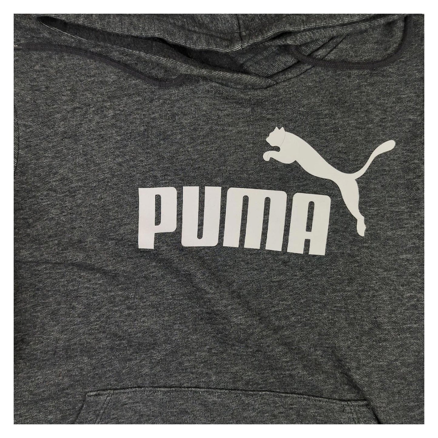 PUMA Puma Men’s Hoodie Dark Grey Pullover Size UK 12 • Sustainable Casual Wear Sweater & Hoodie RewearableUK