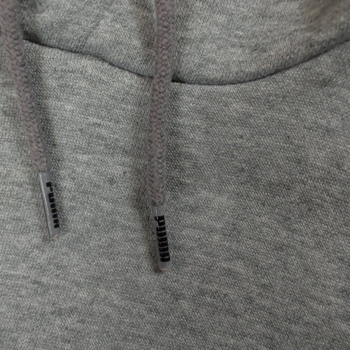 Puma Men's Logo Hoodie Size L Grey Cotton Blend Pullover Kangaroo Pocket – Hoodie product photo 4 | RewearableUK