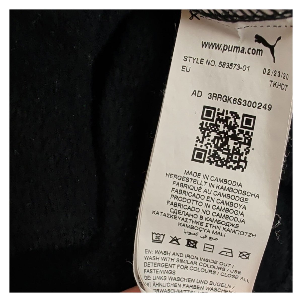 Puma Mens Sweatshirt M Black White Colour Block Polyester Half Zip – product photo 9 | RewearableUK