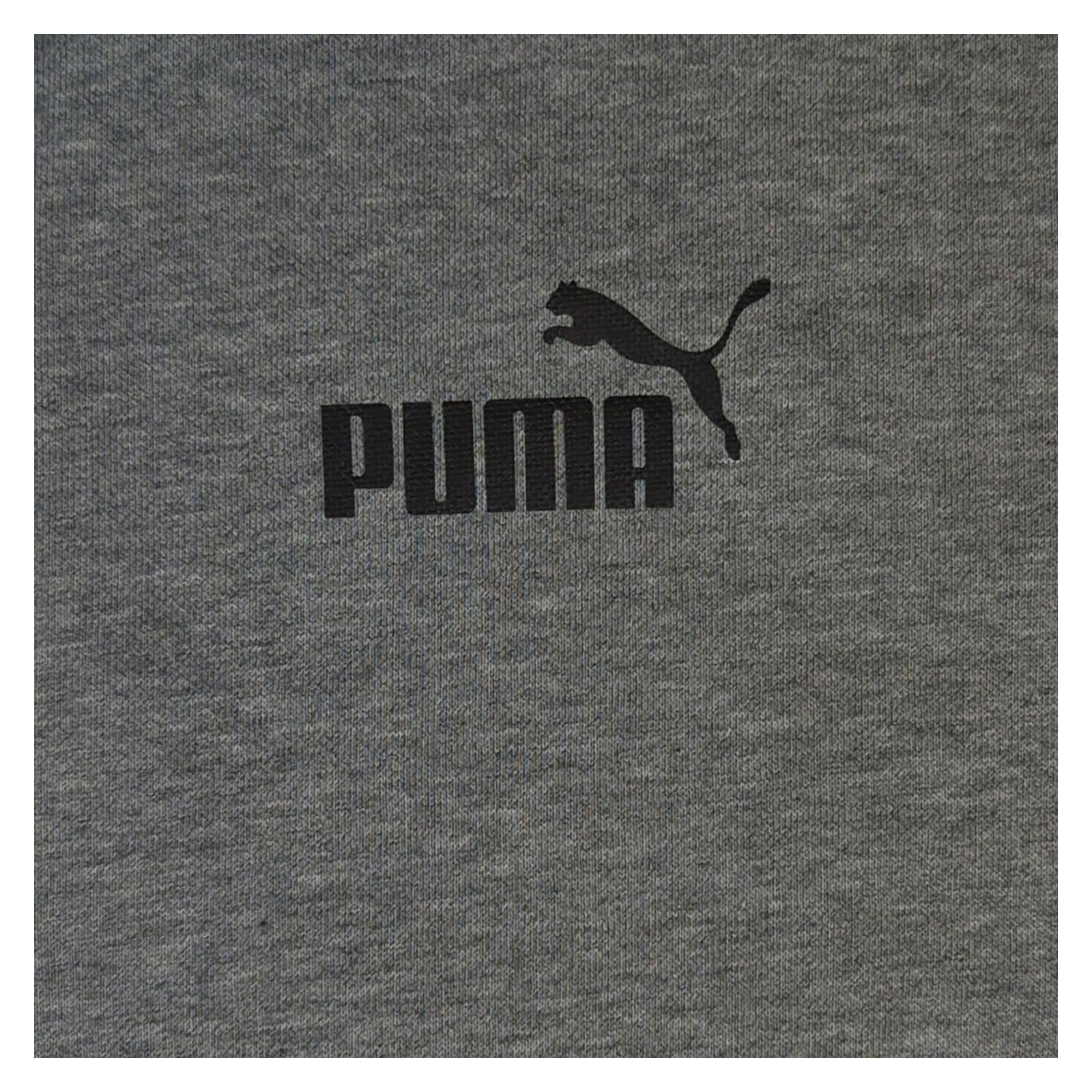 PUMA Puma Mens Sweatshirt Medium Grey Full Zip Hoodie Jumper Long Sleeve Cotton Top Sweater & Hoodie RewearableUK