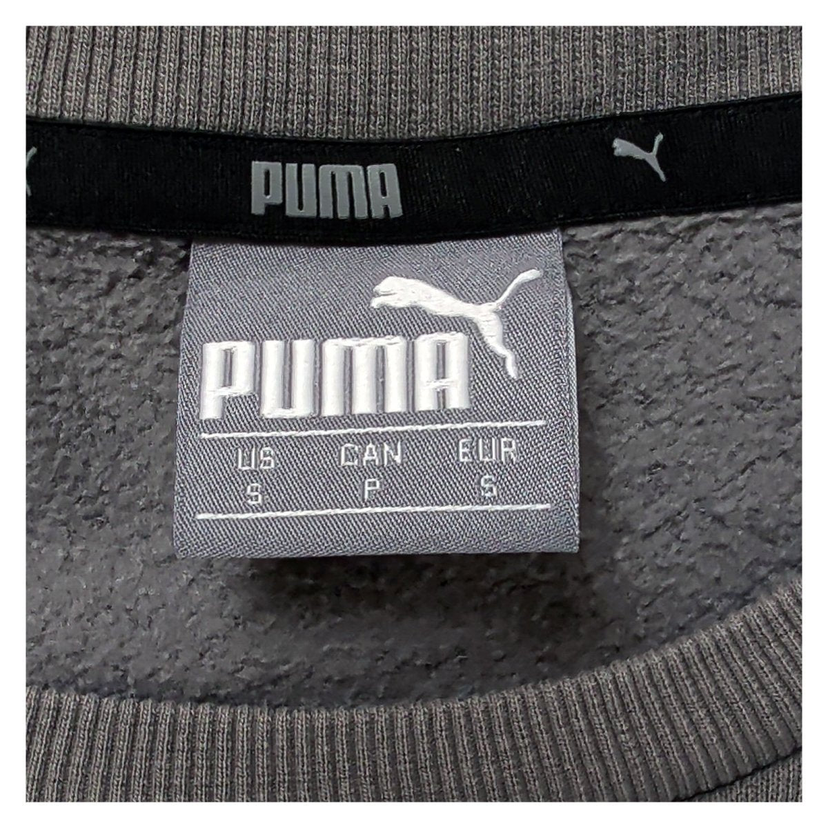 Puma Mens Sweatshirt S Grey Logo Printed – product photo 3 | RewearableUK