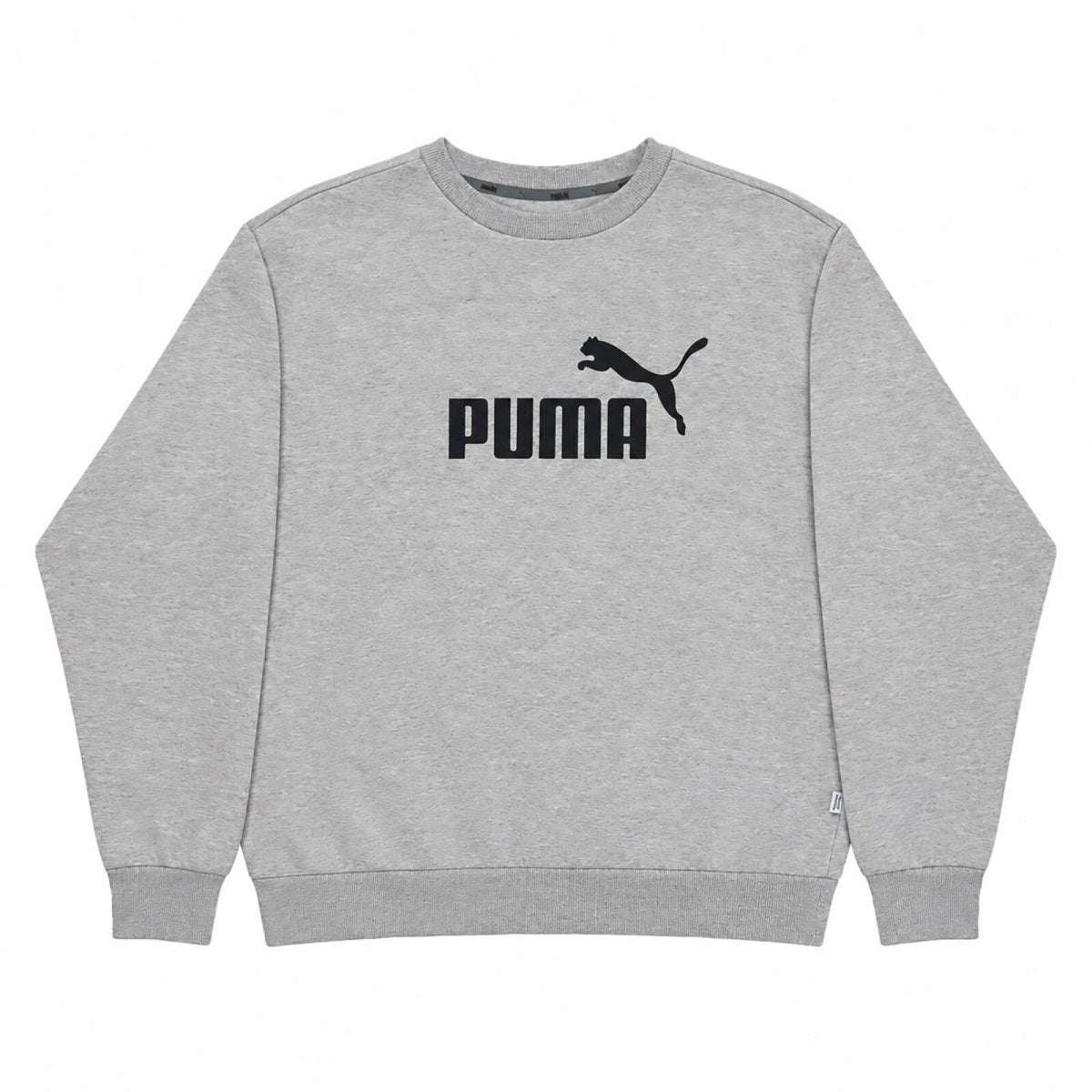 Puma Unisex Adults Sweatshirt Medium Grey Crew Neck Cotton Blend – product photo 1 | RewearableUK