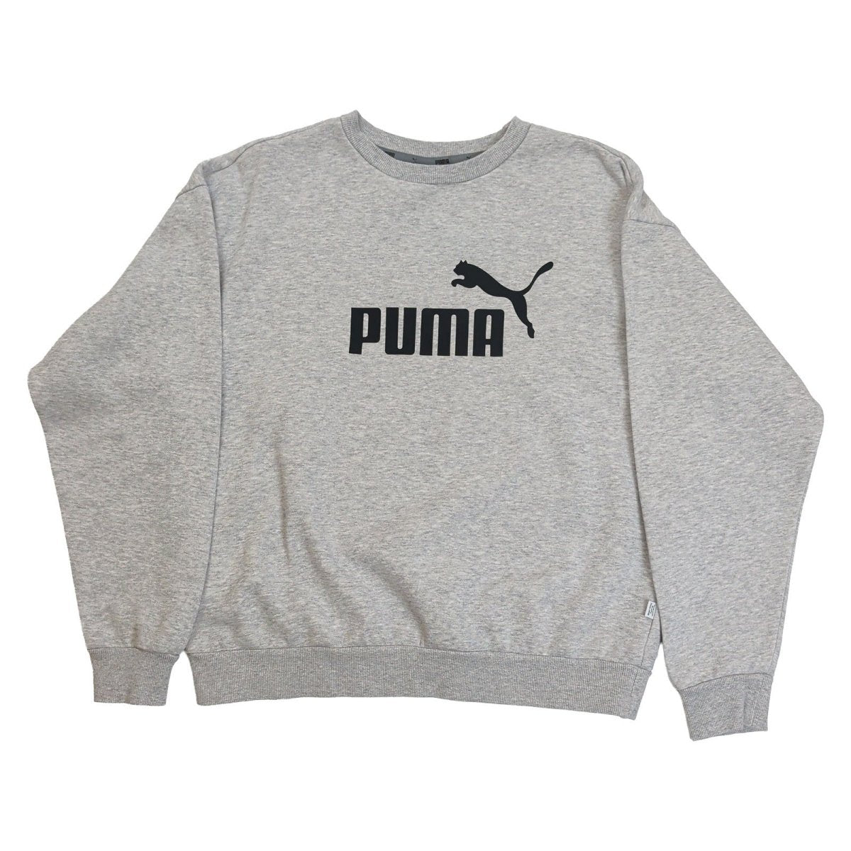 Puma Unisex Adults Sweatshirt Medium Grey Crew Neck Cotton Blend – product photo 2 | RewearableUK