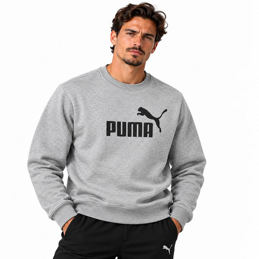 Puma Unisex Grey Logo Sweatshirt M Casual Sportswear Pre-Owned – Sweatshirt product photo 1 | RewearableUK