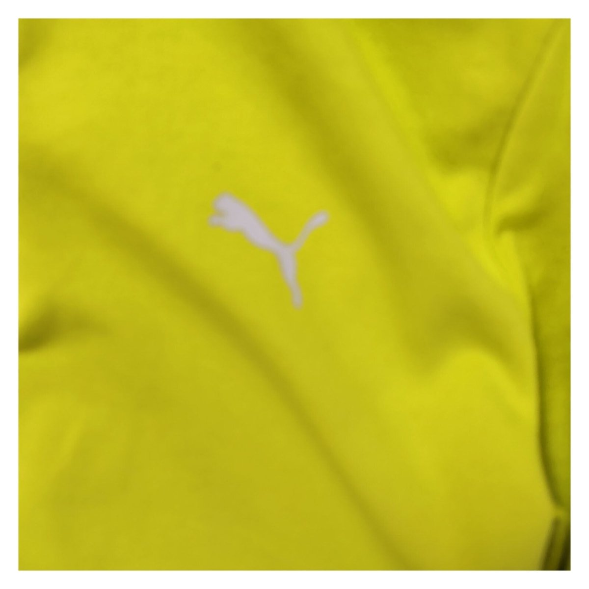Puma Women's Cropped Sweatshirt XS Yellow Logo Printed Cotton Blend – product photo 2 | RewearableUK