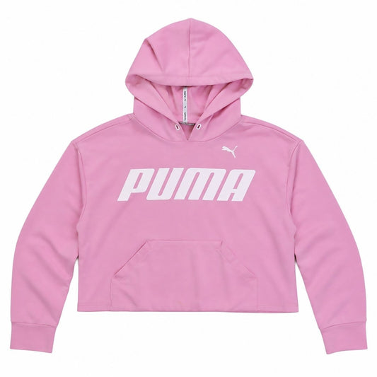 Puma Women's Hoodie XL Pink Graphic Logo Cotton – product photo 1 | RewearableUK