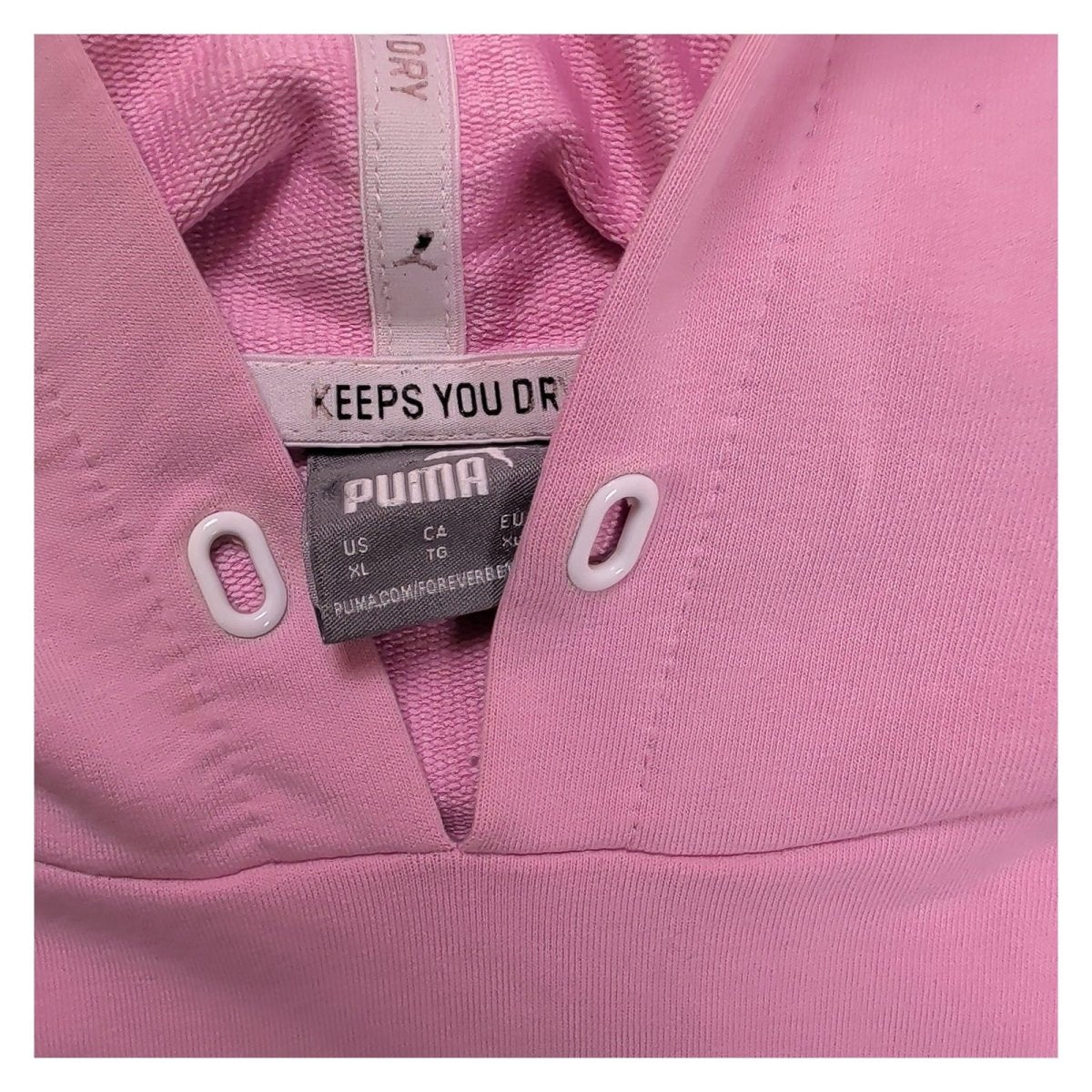 Puma Women's Hoodie XL Pink Graphic Logo Cotton – product photo 3 | RewearableUK