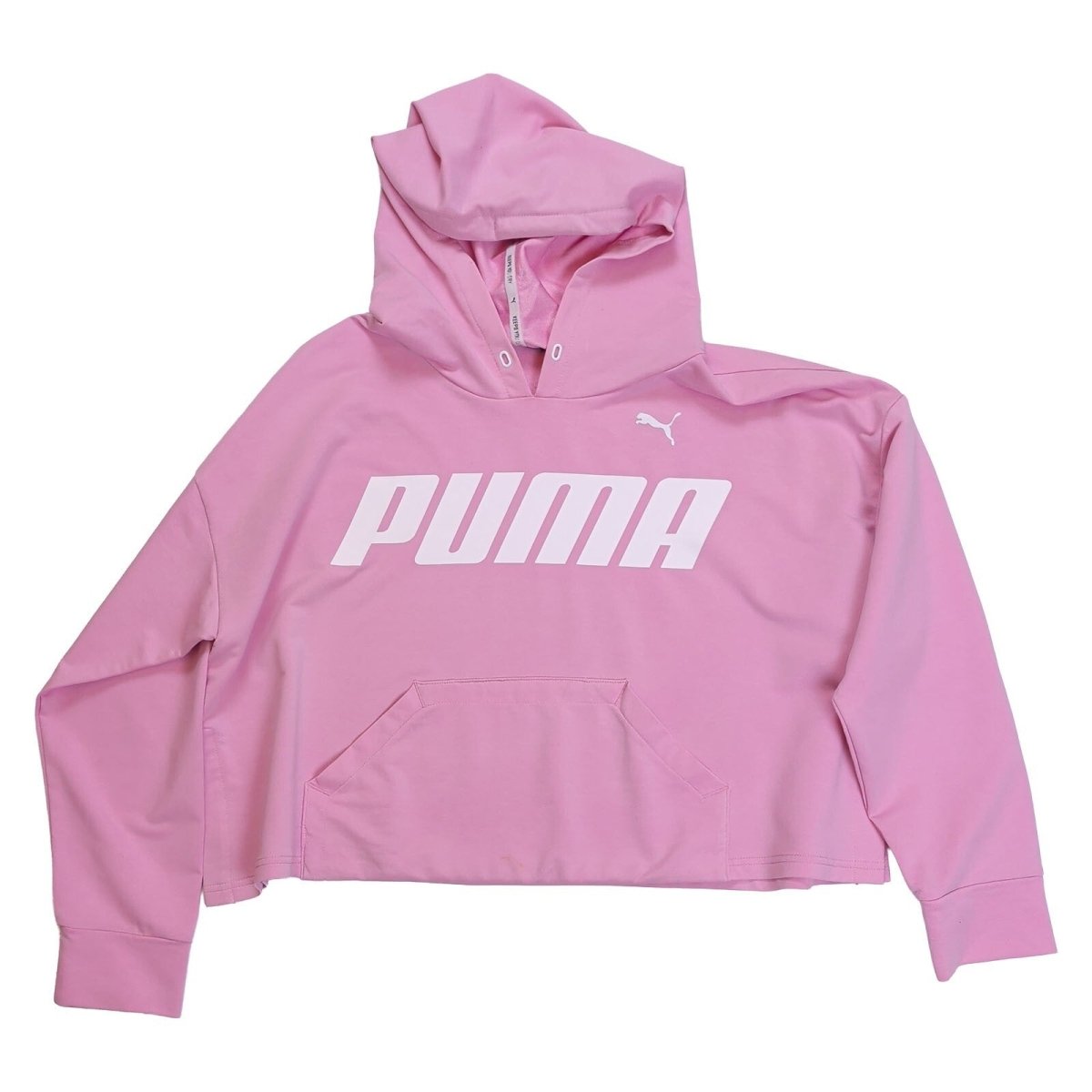 Puma Women's Hoodie XL Pink Graphic Logo Cotton – product photo 2 | RewearableUK