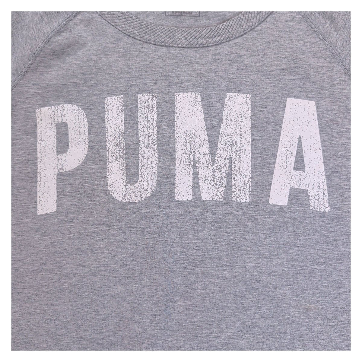 Puma Women's Sweatshirt Regular M Grey Printed Logo 68% Cotton 25% Polyester 7% – product photo 4 | RewearableUK