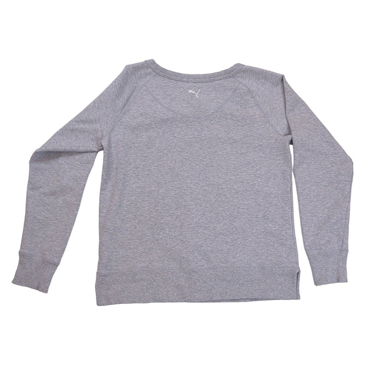 Puma Women's Sweatshirt Regular M Grey Printed Logo 68% Cotton 25% Polyester 7% – product photo 3 | RewearableUK