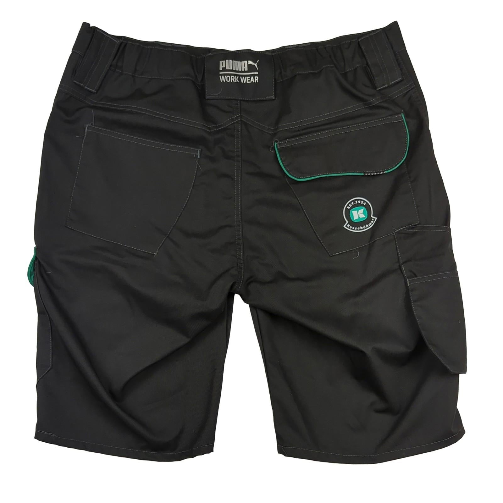 PUMA Puma Workwear Shorts Black Green Size 54 Mens Cargo Utility Durable Work Pants workear RewearableUK