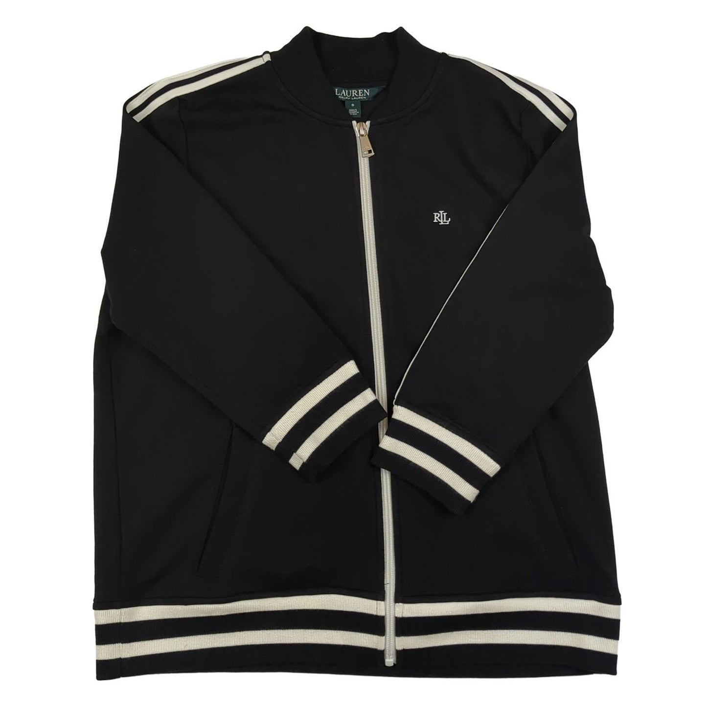 Lauren Ralph Lauren Men’s Black Striped Sweater S | Crew Neck Pullover Classic Sweater & Hoodie RewearableUK