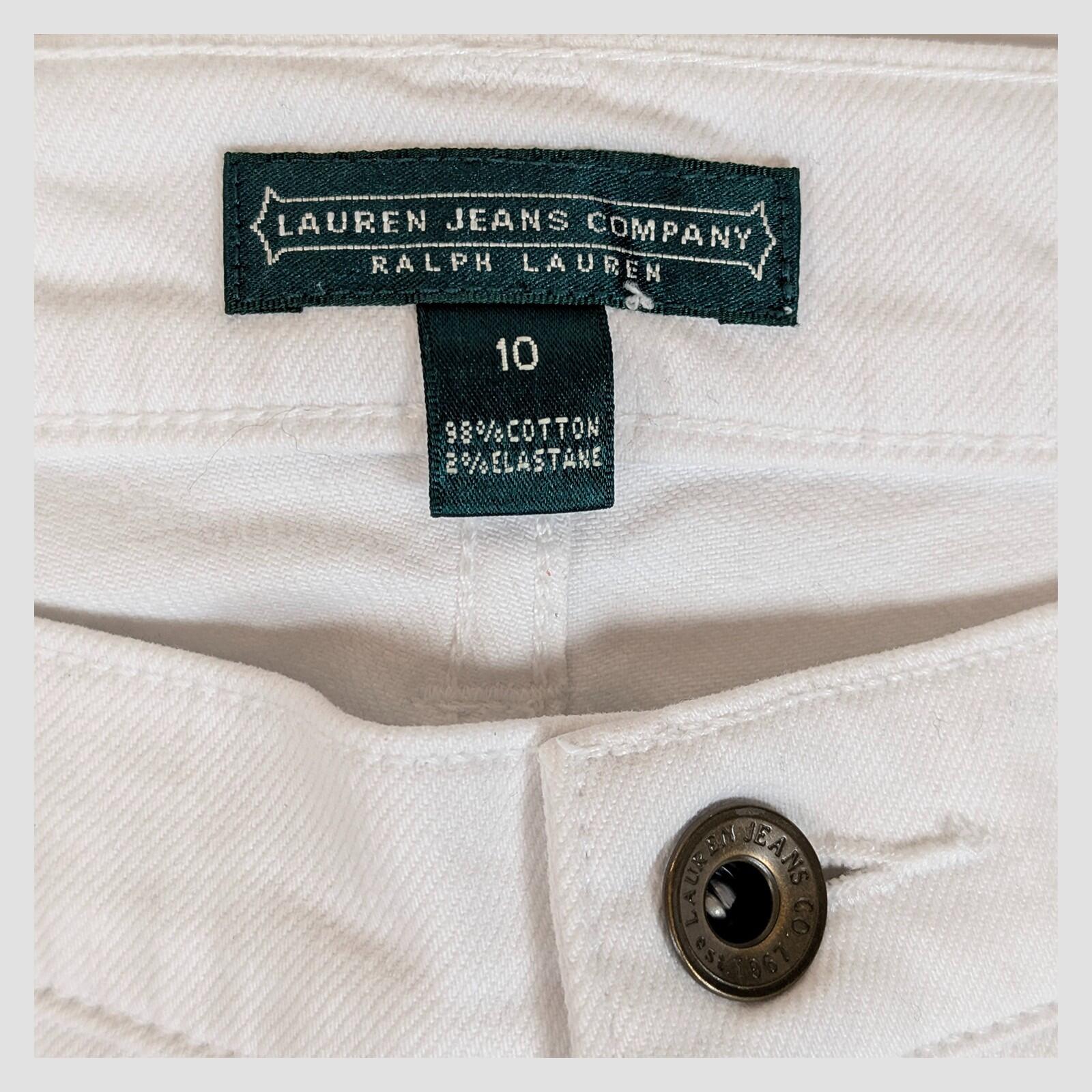 ralph lauren womens white modern skinny stretch cotton casual jeans size 10 by Lauren Ralph Lauren – | RewearableUK