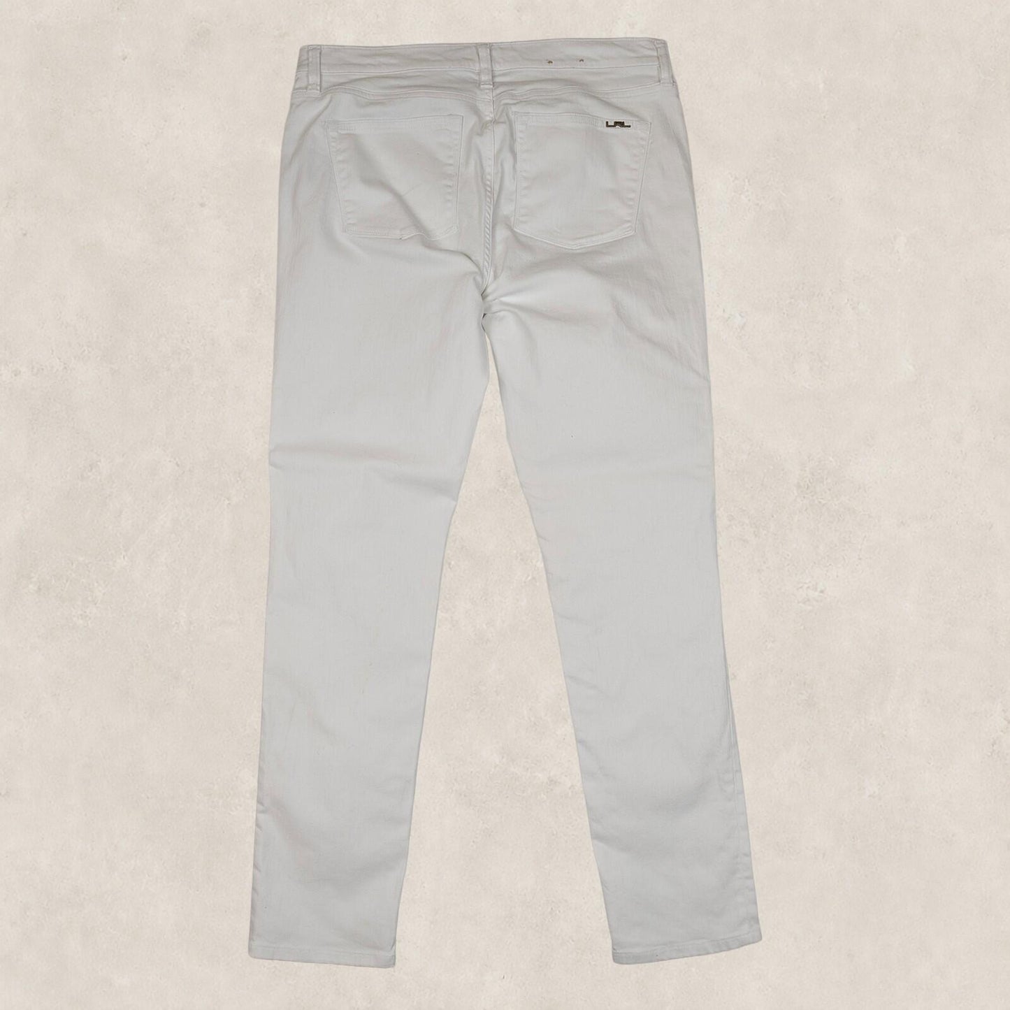 ralph lauren womens white modern skinny stretch cotton casual jeans size 10 by Lauren Ralph Lauren – | RewearableUK