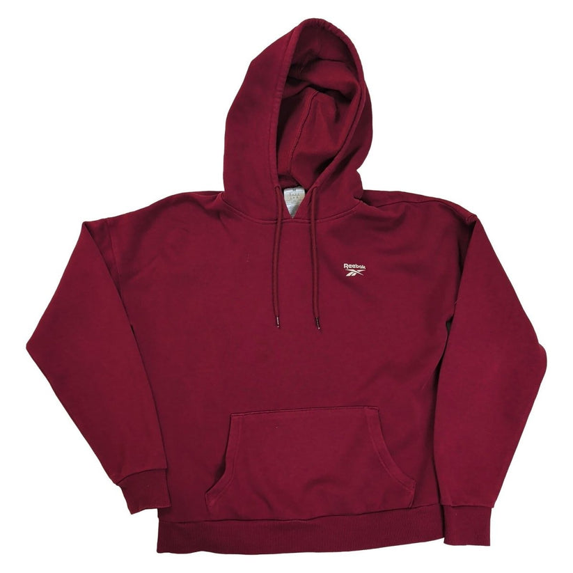 Reebok Womens Burgundy Maroon Pullover Hoodie M Logo Casual Sweatshirt – product photo 2 | RewearableUK