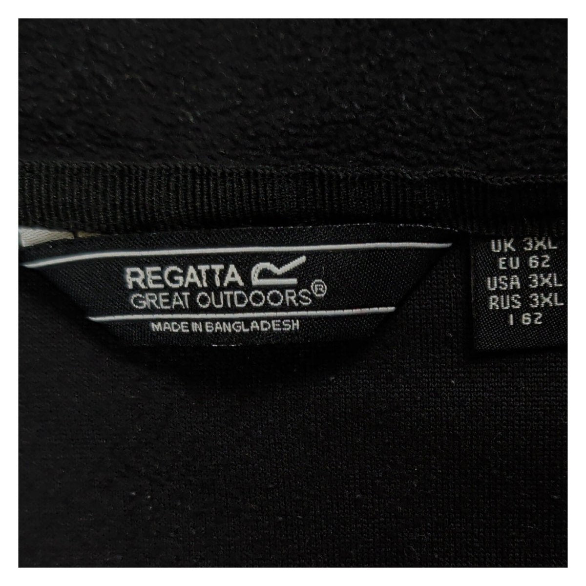 Regatta Great Outdoors Quarter Zip Fleece 3XL Black Hiking Pullover – product photo 3 | RewearableUK