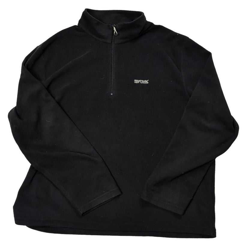 Regatta Great Outdoors Quarter Zip Fleece 3XL Black Hiking Pullover – product photo 1 | RewearableUK