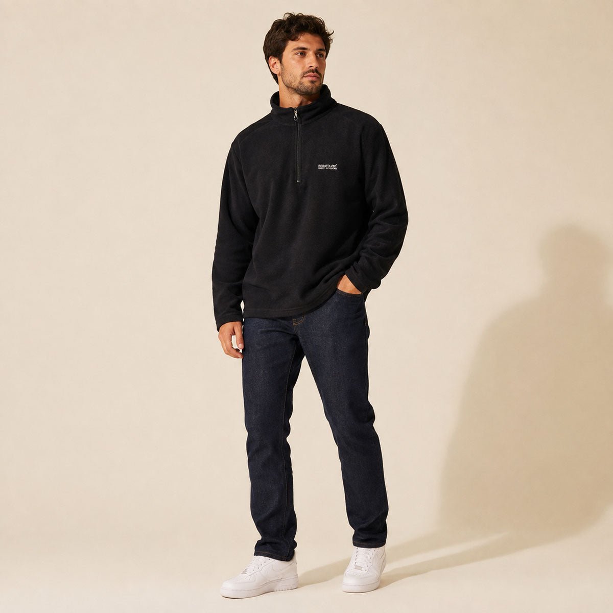 Regatta Great Outdoors Quarter-Zip Fleece 3XL Black – Sweater & Hoodie product photo 1 | RewearableUK