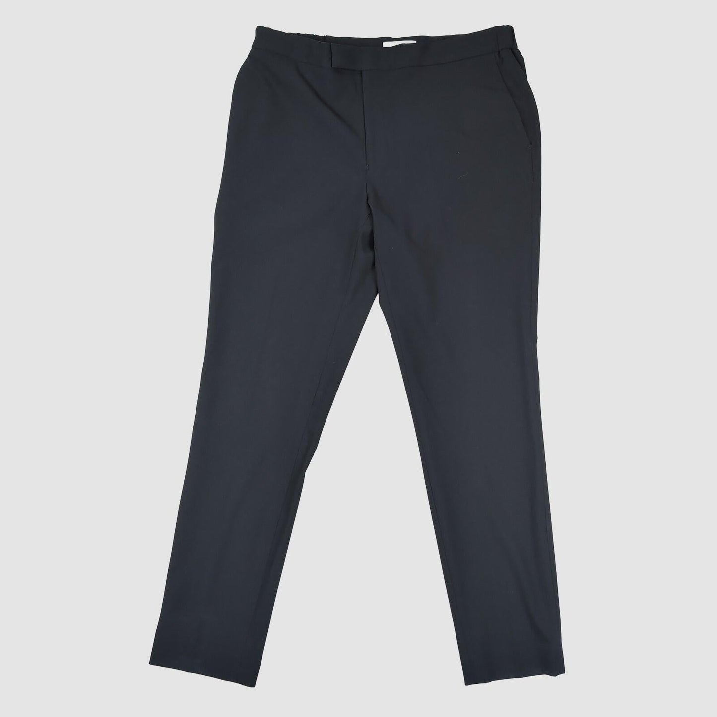 REISS Black Tailored Trousers Elastic Waist Smart UK 8 Slim Fit by Reiss – trousers | RewearableUK