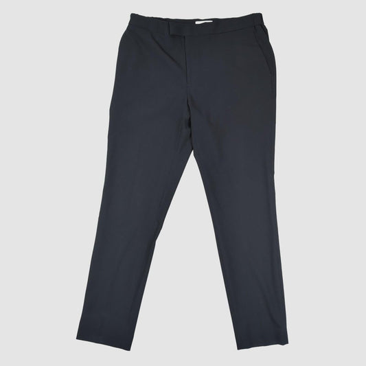REISS Black Tailored Trousers Elastic Waist Smart UK 8 Slim Fit by Reiss – trousers | RewearableUK