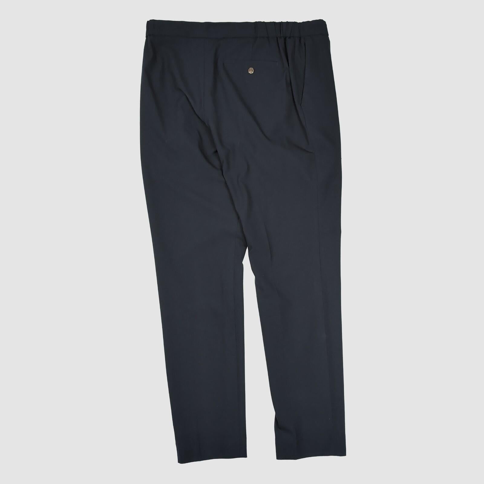 REISS Black Tailored Trousers Elastic Waist Smart UK 8 Slim Fit by Reiss – trousers | RewearableUK