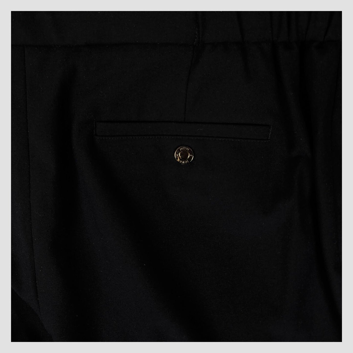 REISS Black Tailored Trousers Elastic Waist Smart UK 8 Slim Fit by Reiss – trousers | RewearableUK