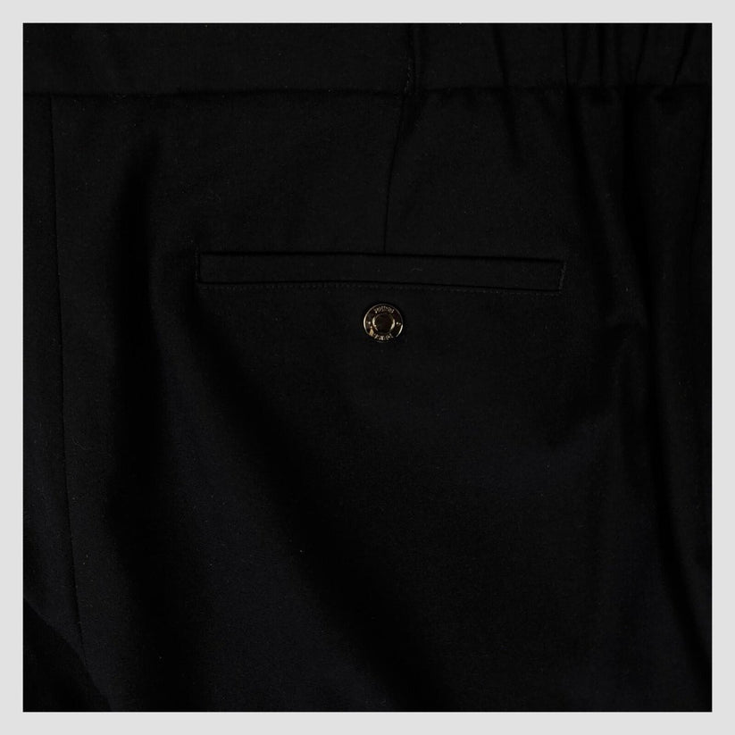 REISS Black Tailored Trousers Elastic Waist Smart UK 8 Slim Fit by Reiss – trousers | RewearableUK
