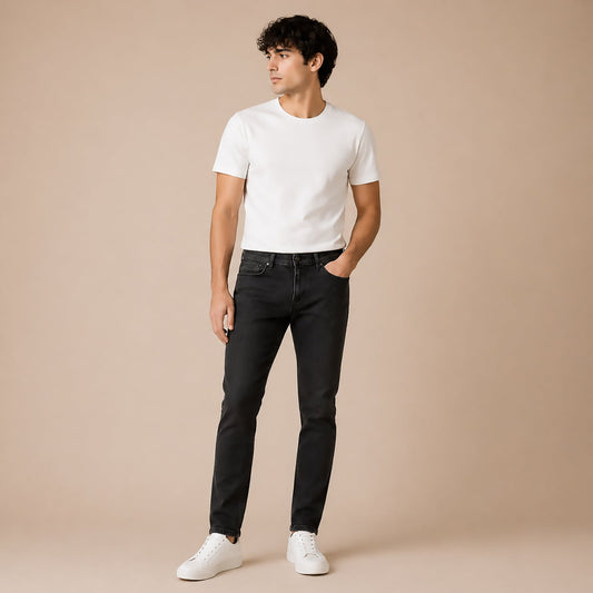 reiss denim mens black skinny jeans size 32 w32 slim fit casual pants by Reiss – JEANS | RewearableUK