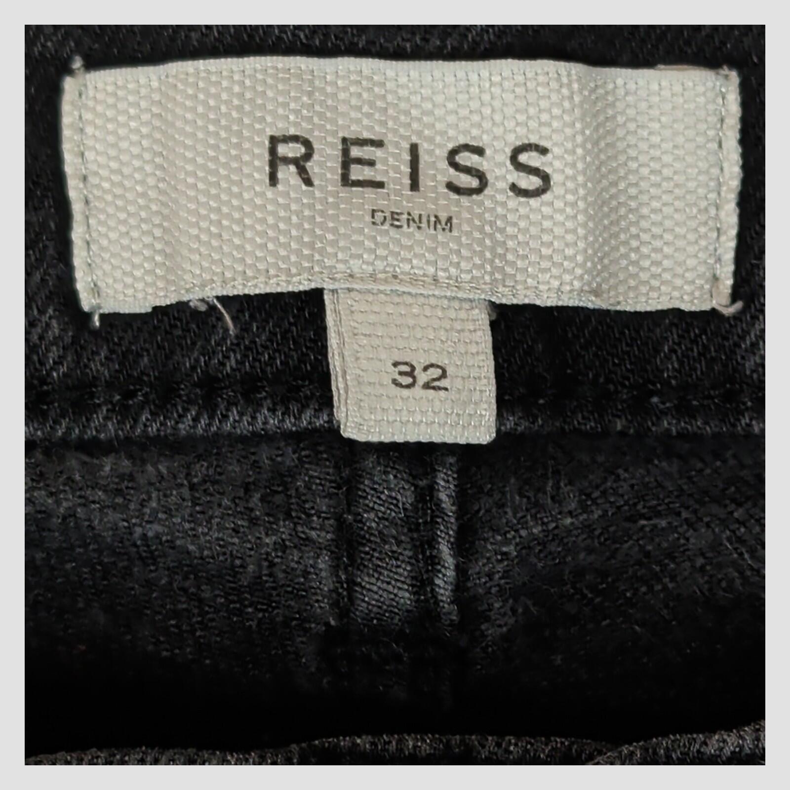 reiss denim mens black skinny jeans size 32 w32 slim fit casual pants by Reiss – JEANS | RewearableUK