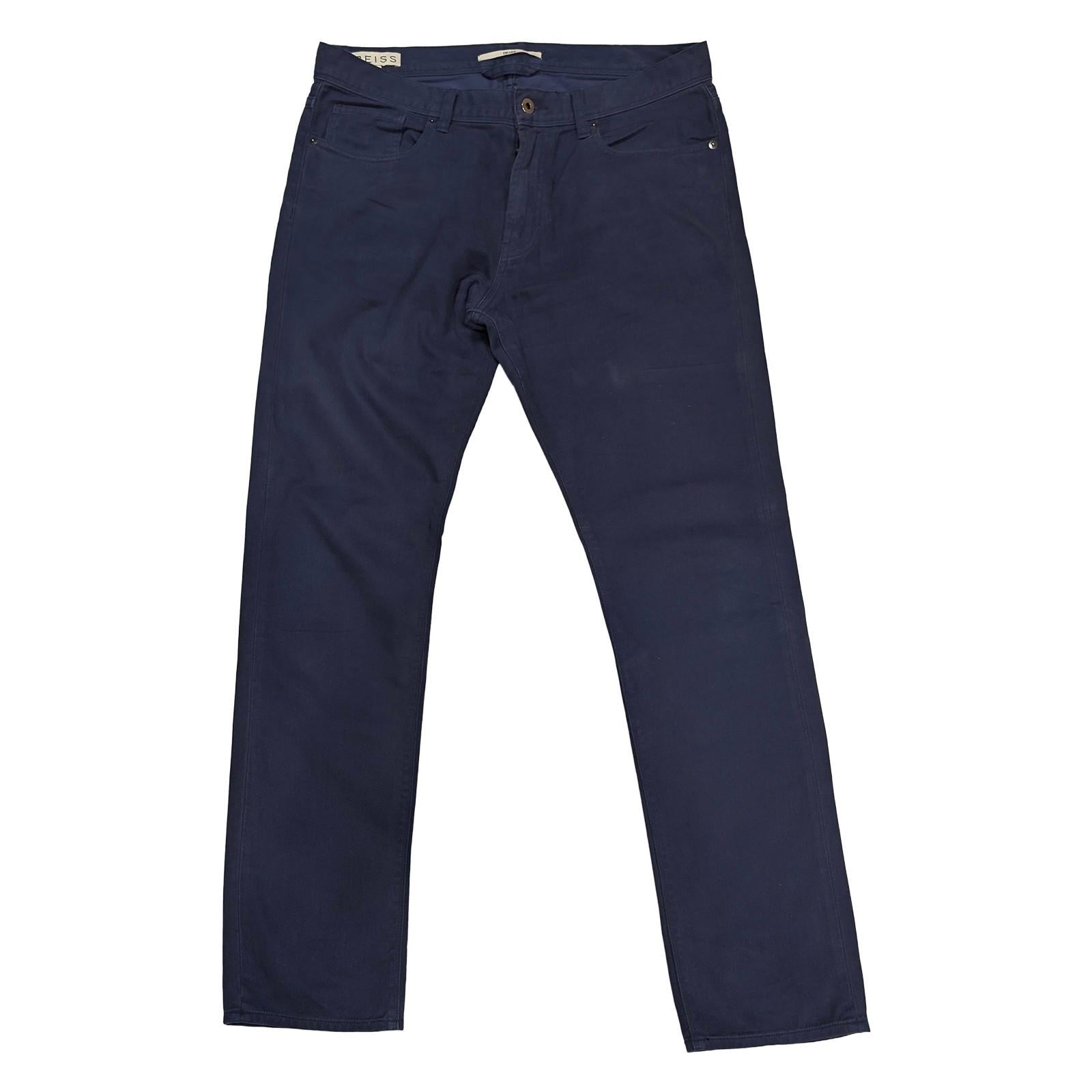 reiss drake mens trousers size 34 navy blue slim fit 5 pocket casual pants by Navy – | RewearableUK