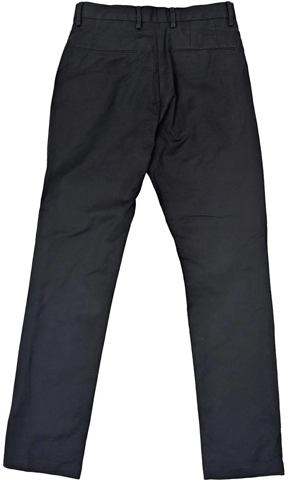 reiss eastbury mens black stretch cotton chino trousers pants waist 28 by Reiss – | RewearableUK