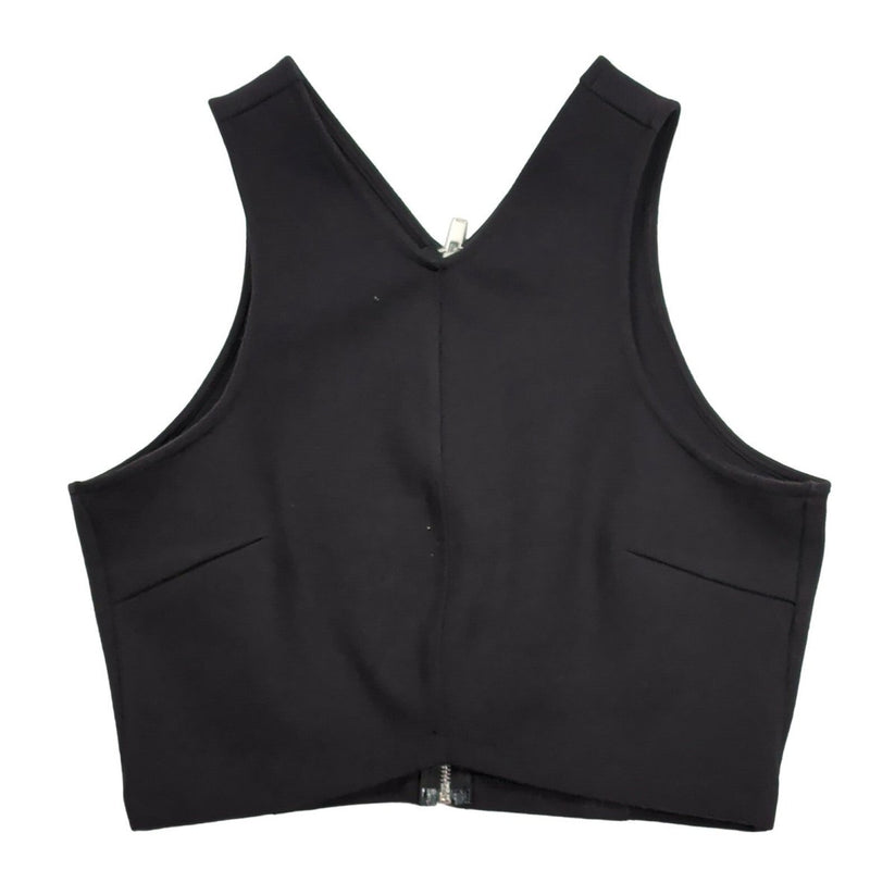 Reiss Helena Crop Top Size S Black V Neck Sleeveless Zip Back Structured – product photo 1 | RewearableUK