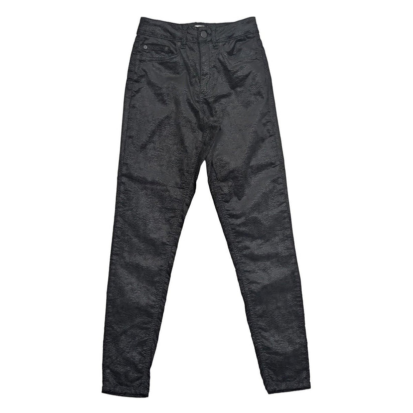 Reiss Helvin Black Snake Texture Trousers Women's W27 Skinny Coated Effect Jeans by Reiss – | RewearableUK