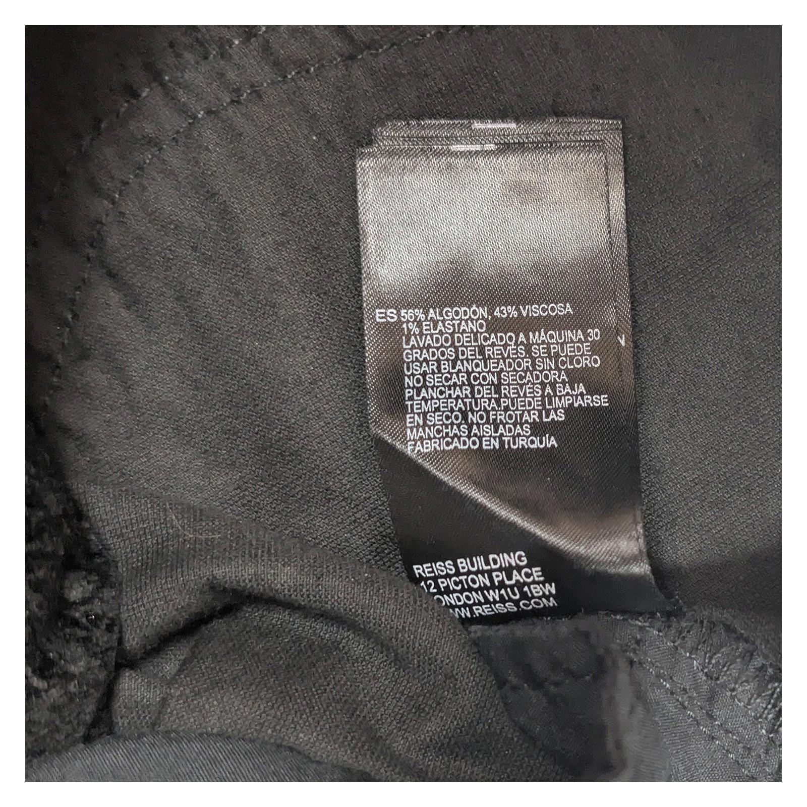 Reiss Helvin Black Snake Texture Trousers Women's W27 Skinny Coated Effect Jeans by Reiss – | RewearableUK