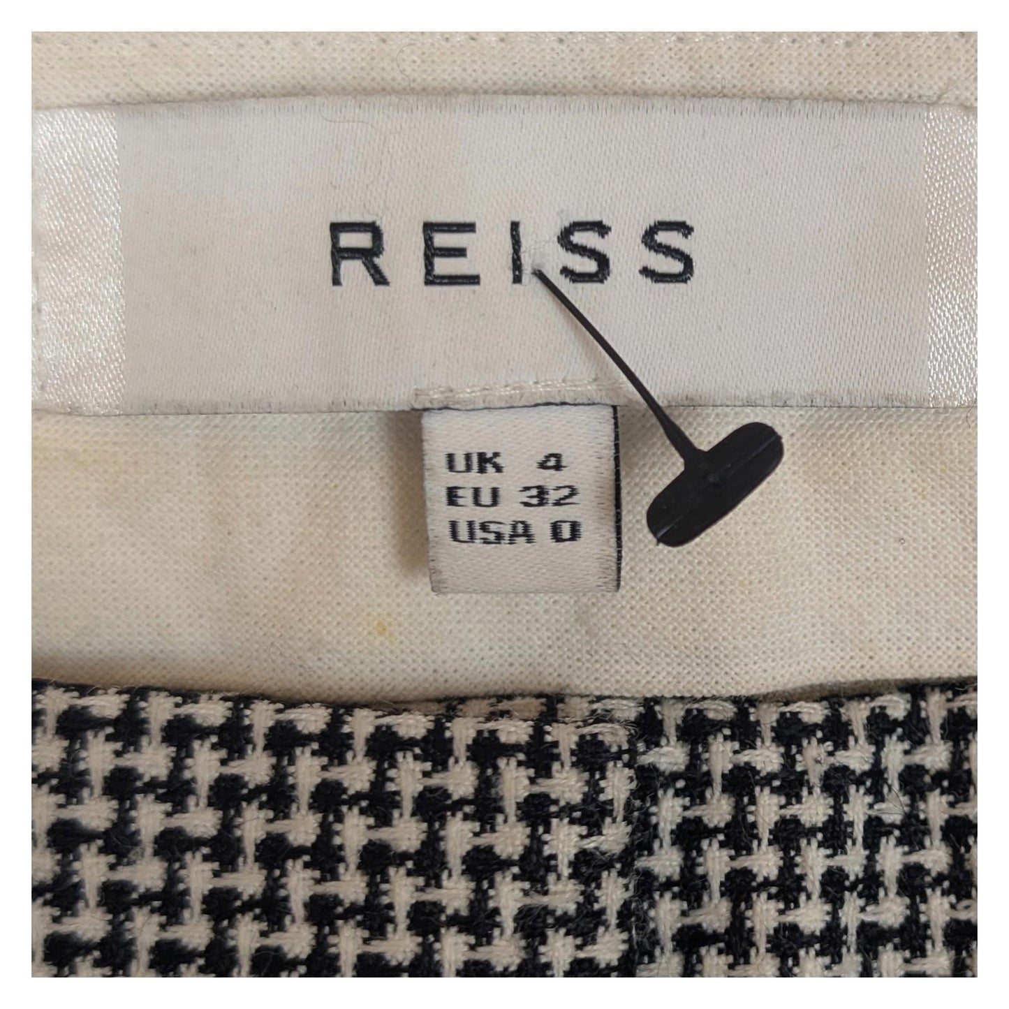 Reiss Maxine Trousers Women's Size UK 4 US 0 Houndstooth Check Cigarette Tailore by Reiss – | RewearableUK