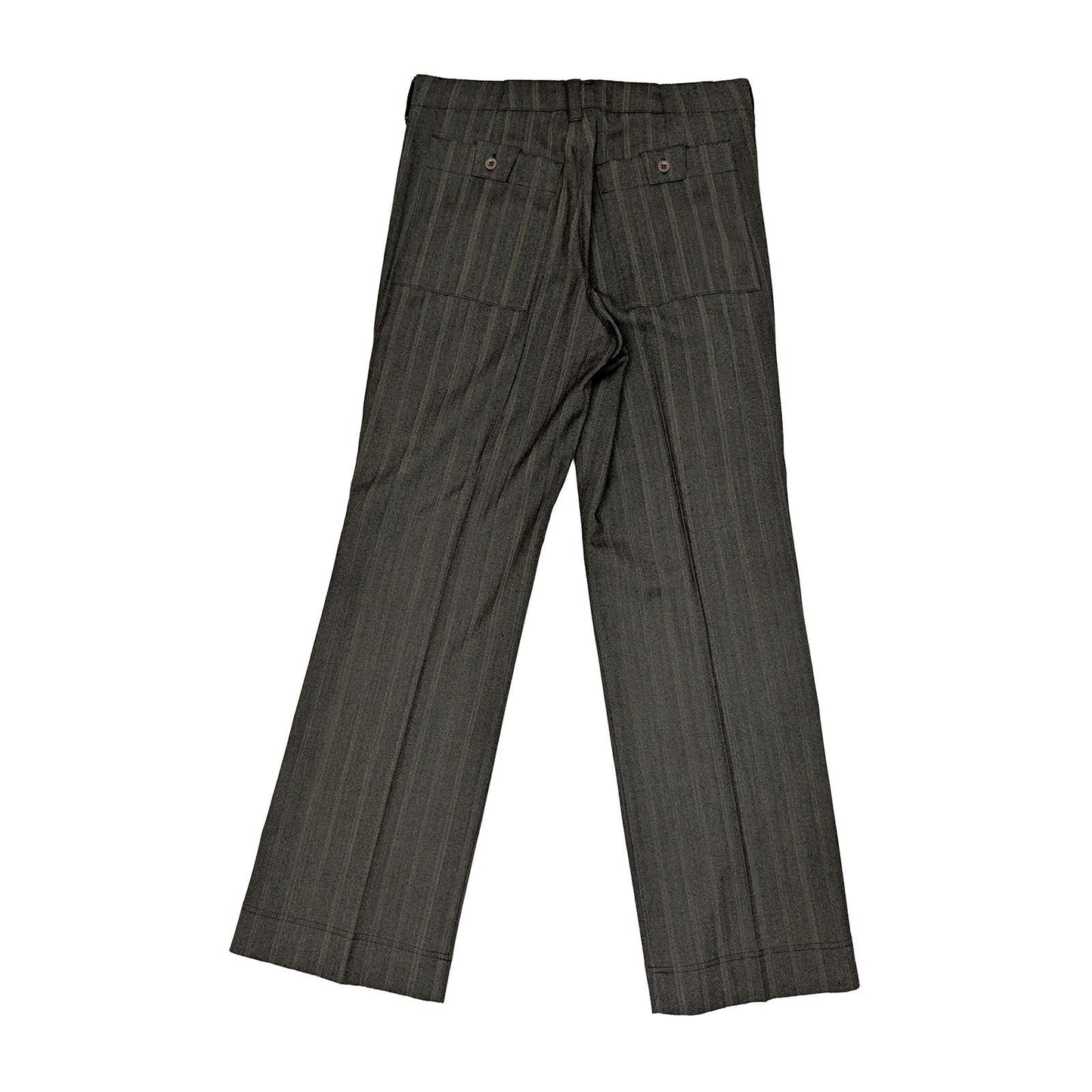 reiss men size 30 brown striped wool blend straight leg formal trousers pants by Reiss – | RewearableUK