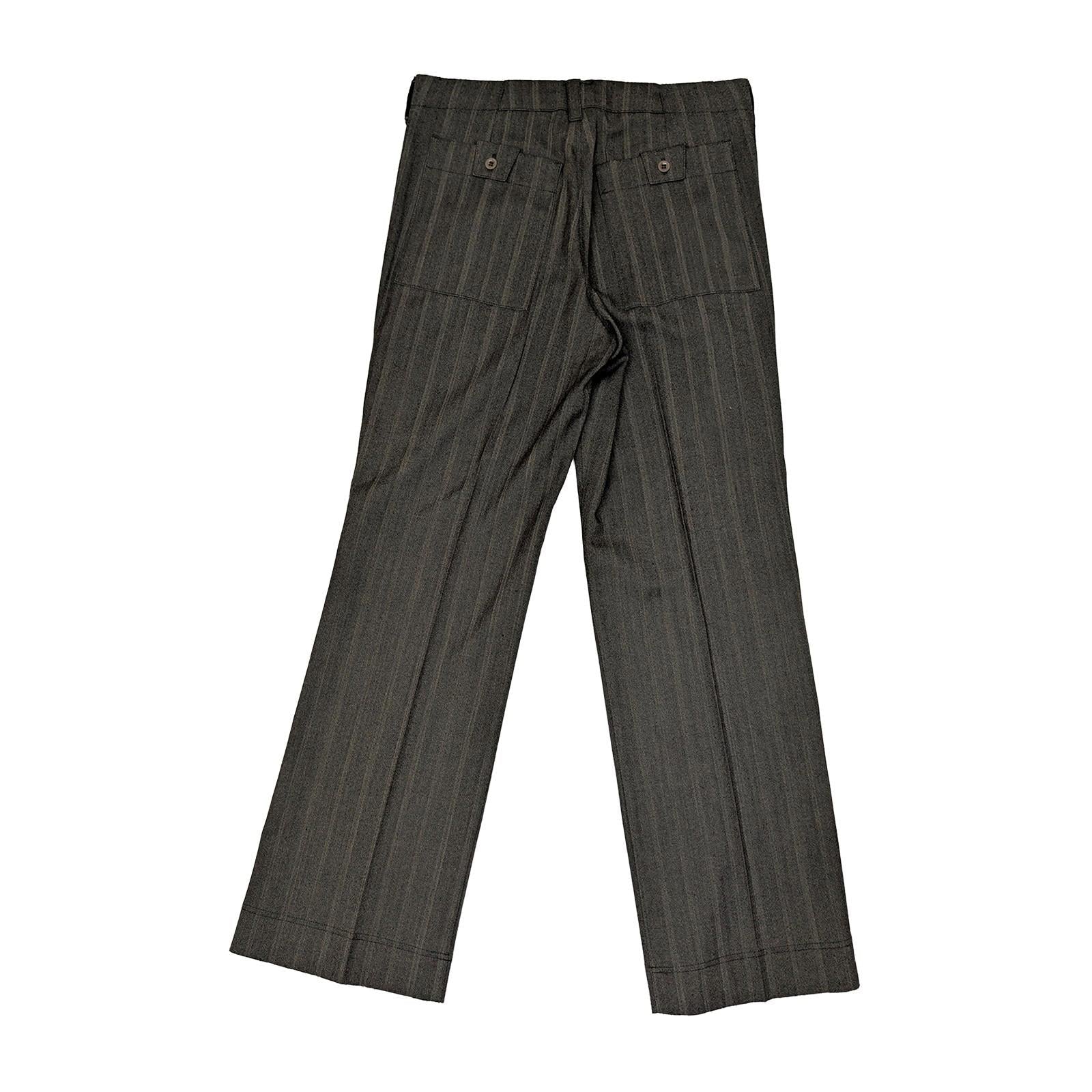 reiss men size 30 brown striped wool blend straight leg formal trousers pants by Reiss – | RewearableUK