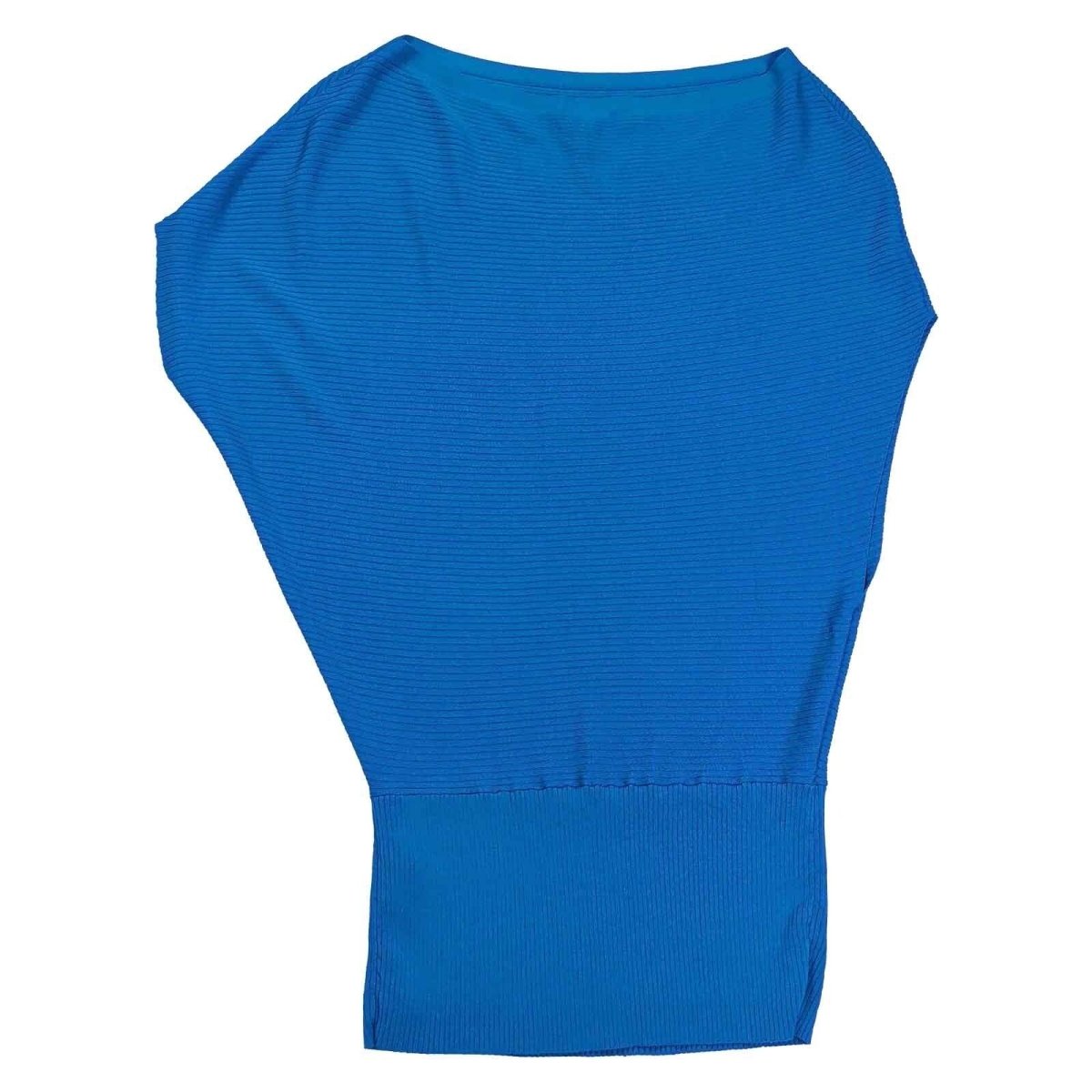 Reiss Meryl Cobalt Blue Asymmetric Knitted Top – L – Top product photo 2 | RewearableUK