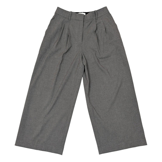 reiss petite women size uk 10 p grey wide leg pleated smart trousers pants by Reiss – | RewearableUK