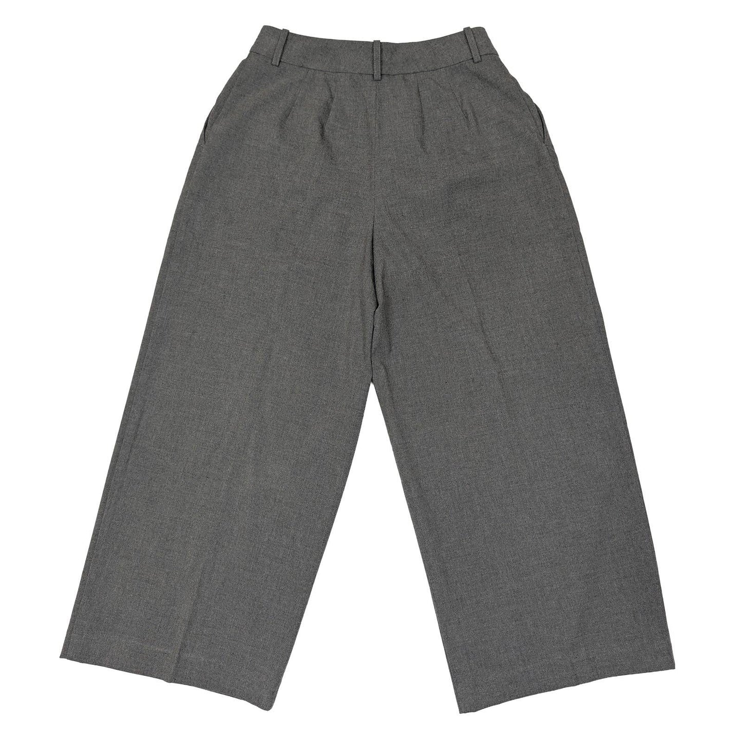 reiss petite women size uk 10 p grey wide leg pleated smart trousers pants by Reiss – | RewearableUK