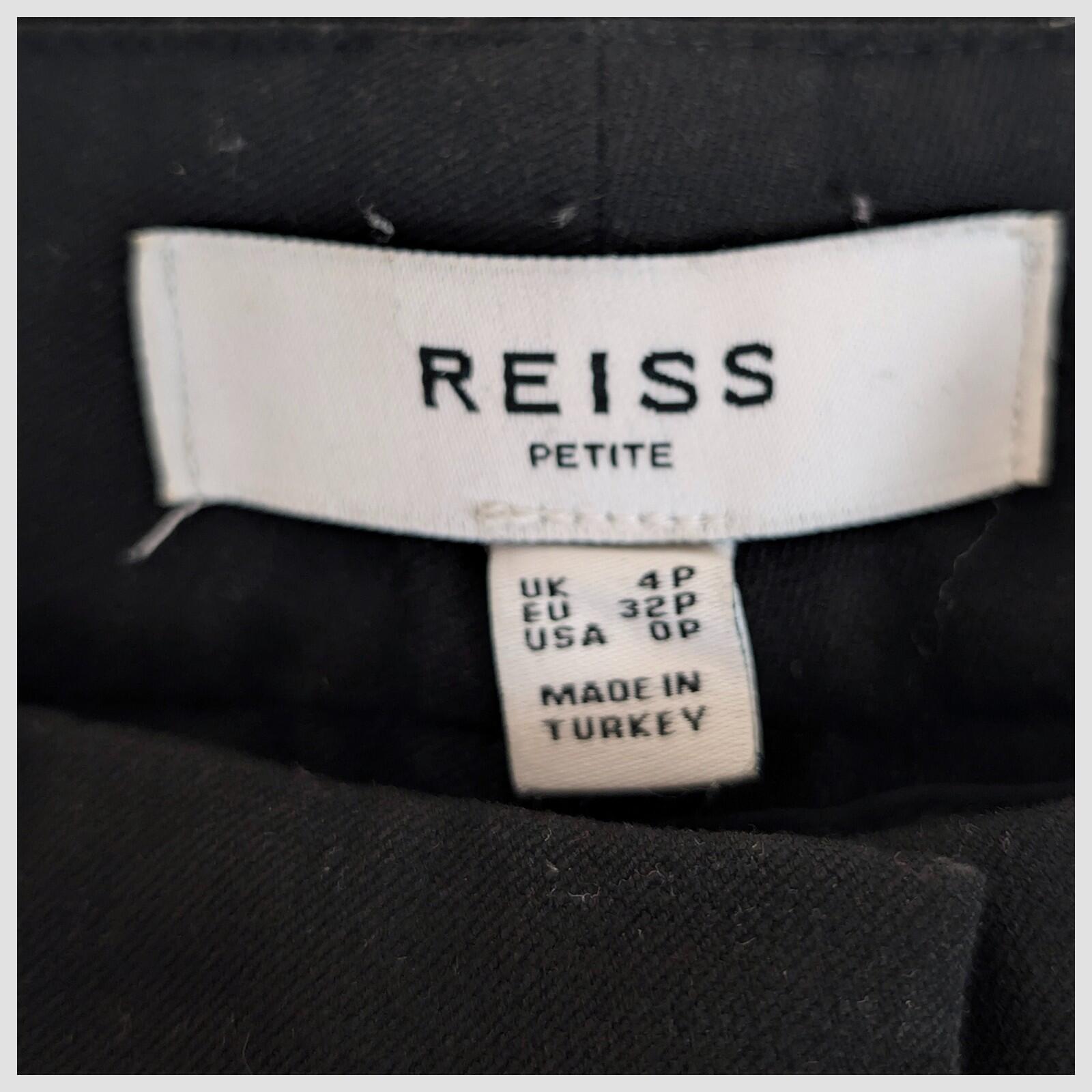 reiss petite womens black tailored trousers size uk 4p by Reiss – | RewearableUK