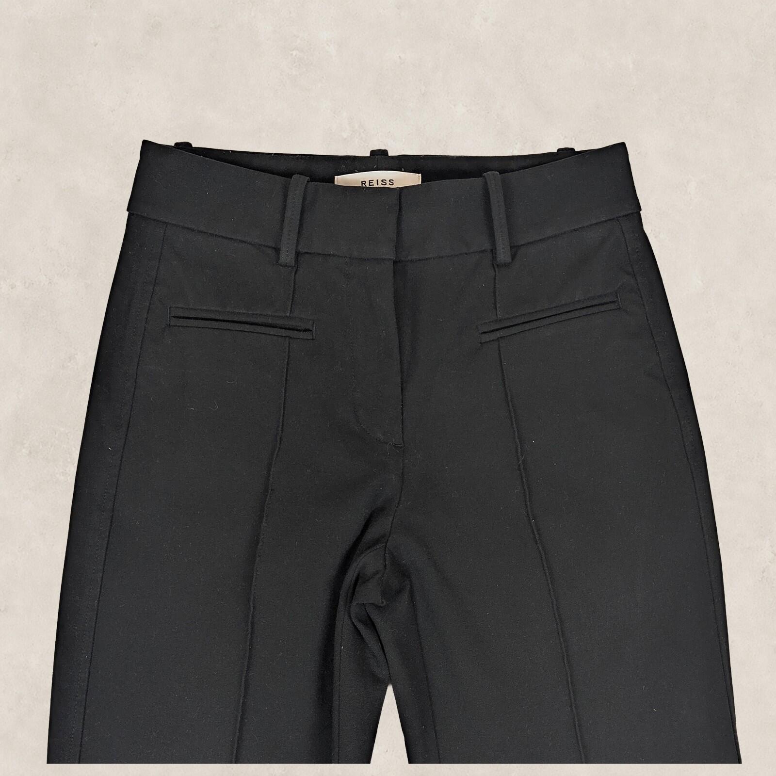 reiss petite womens black tailored trousers size uk 4p by Reiss – | RewearableUK