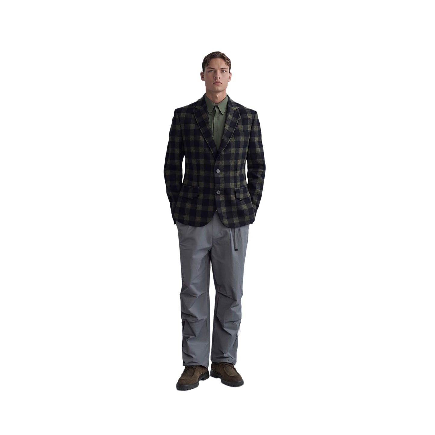 Reiss REISS RÆBURN Wool Blend Blazer – Size 42 – Checked Multicolour – Smart Casual Me GIACCA RewearableUK