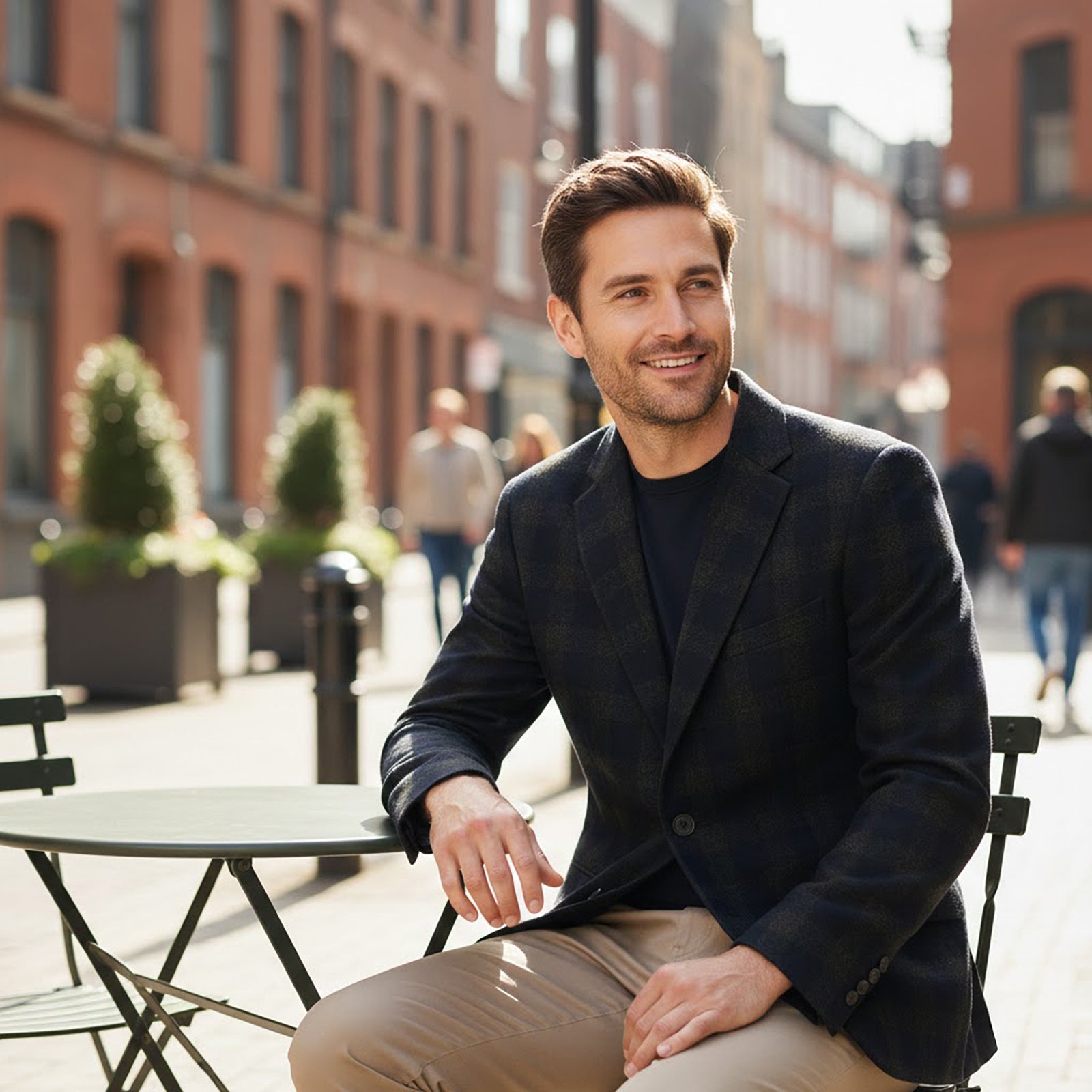 REISS RÆBURN Wool Blend Blazer – Size 42 – Checked Multicolour – Smart Casual Me by Reiss – GIACCA | RewearableUK