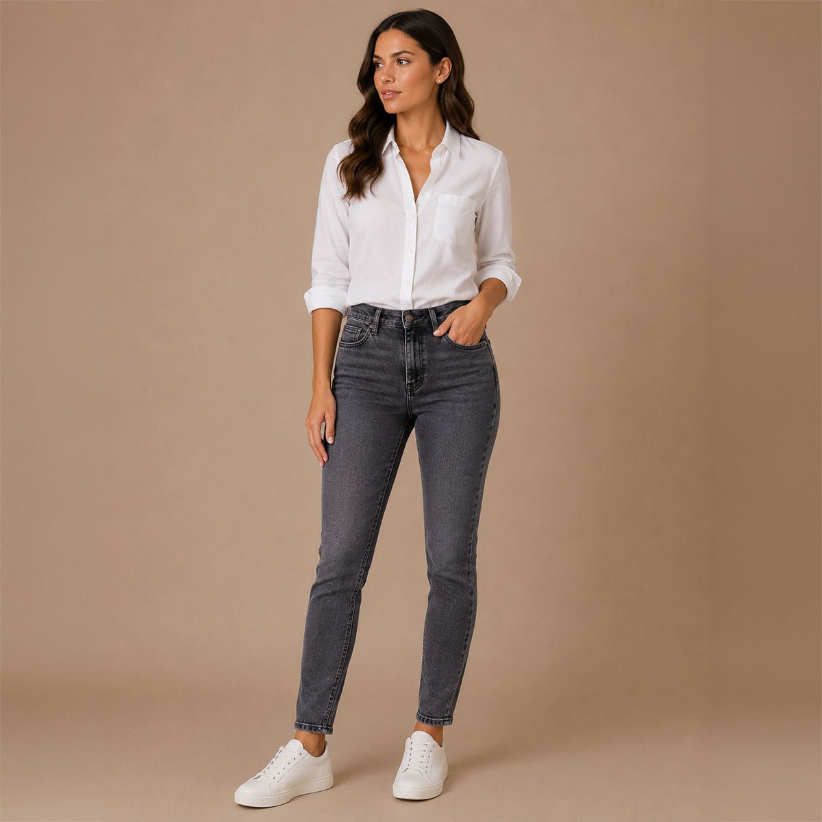 Reiss Skinny Jeans Women Size 29 Grey Black Stretch Denim – JEANS product photo 1 | RewearableUK